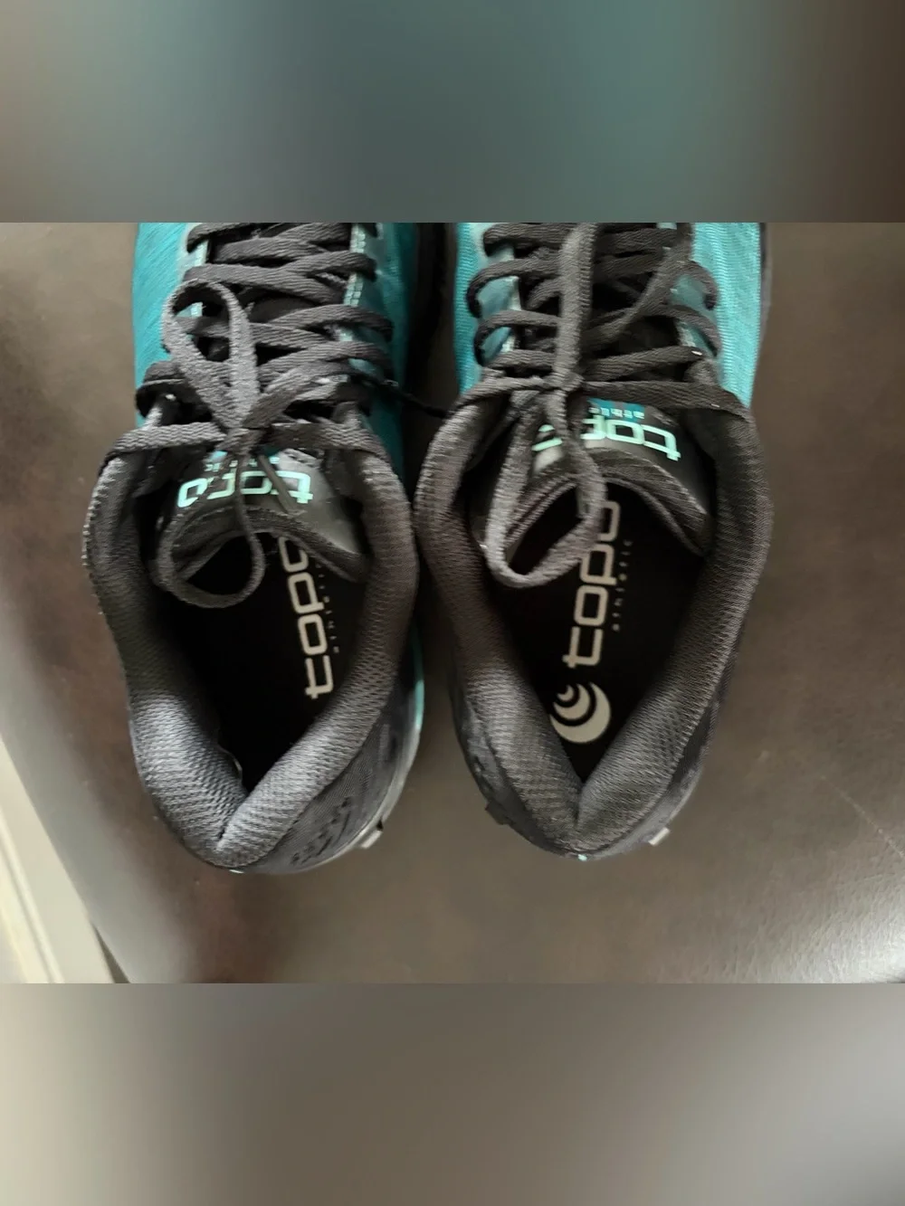 Topo Designs Teal and Black Women's Trail Sneakers